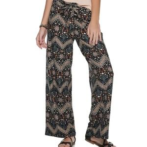 Juniors' Pink Republic Paperbag Waist Peached Pant